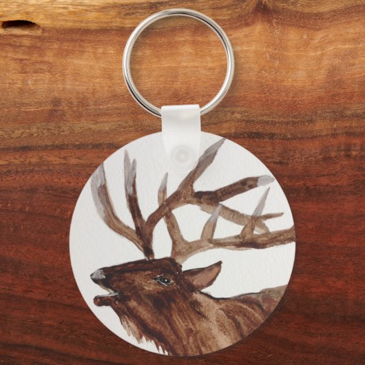 Elchmalerei Schlüsselanhänger (Vorderseite)