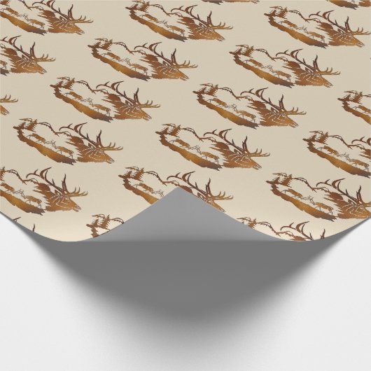 Elchpaarzeit Geschenkpapier (Ecke)