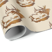 Elchpaarzeit Geschenkpapier (Rolleneckpunkt)