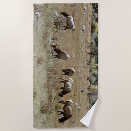 Elchstrandtuch Strandtuch (Vorderseite)