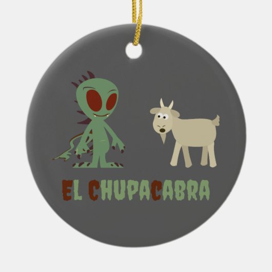ELChupacabra Keramik Ornament (Vorne)