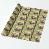 Elchverpackungspapier Geschenkpapier (Ungerollt)