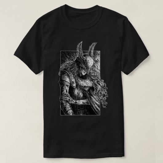 Elden Ring Malenia Blade Miquella Sketch Essent T-Shirt (Design vorne)