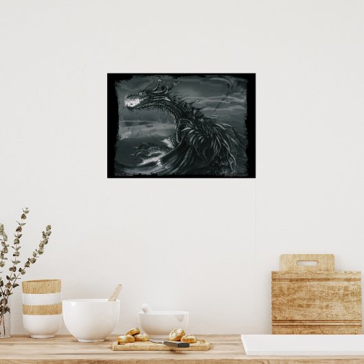 Elder Dragon Rising Poster (Küche)