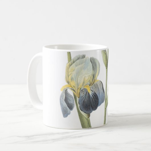 Elder-duftende Iris (Iris sambucina) von Redouté Kaffeetasse (Vorderseite Links)
