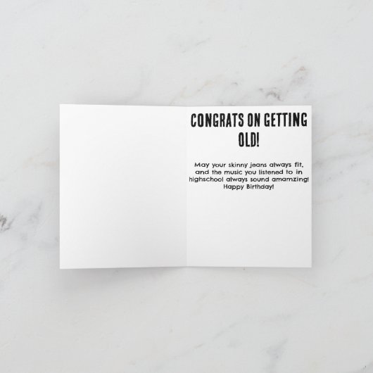 Elder Emo Birthday Karte (Innenseite)