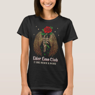 Elder Emo Club Mama Skeleton Rose Gothic Es war ne T-Shirt