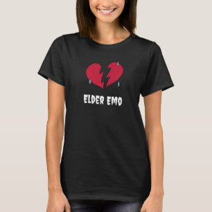 Elder Emo Goth und Punk Rock Pro Aging Gothic Brok T-Shirt