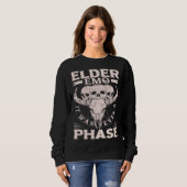 Elder Emo It Was Never A Phase Gothic Skeleton 8 Sweatshirt (Vorne ganz)