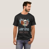 Elder Emo Retro Groovy Skeleton Goth und Gothic Fl T-Shirt (Vorne ganz)