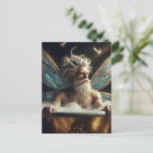 Elder Fairy King nimmt ein Bad in Gold Tub Postkarte (Stehend Vorderseite)