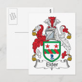Elder Familienwappen Postkarte (Vorne/Hinten)