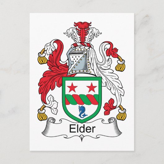 Elder Familienwappen Postkarte (Vorderseite)