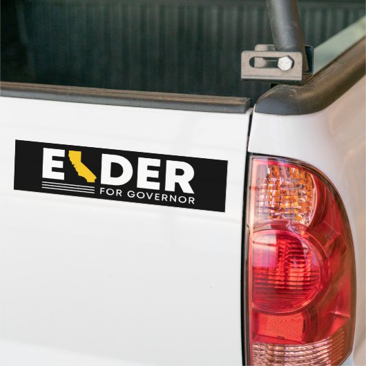 Elder for Governor Autoaufkleber (Auf Lkw)