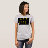 Elder Futhark Hail Satan T-Shirt (Vorne ganz)