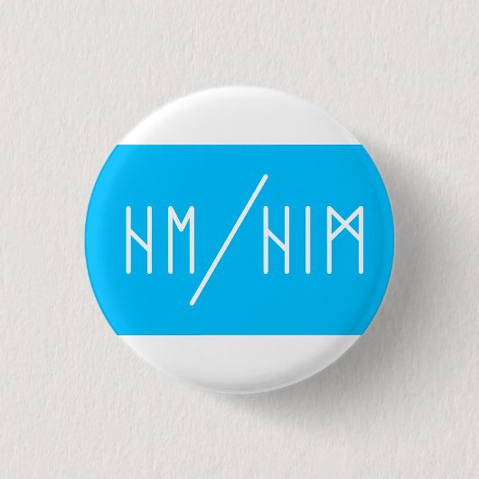 Elder Futhark He/Him Pronouns Button (Vorderseite)