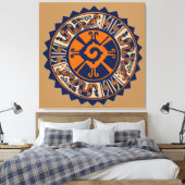 Elder-Futhark-Runen Leinwanddruck (Insitu (Schlafzimmer))