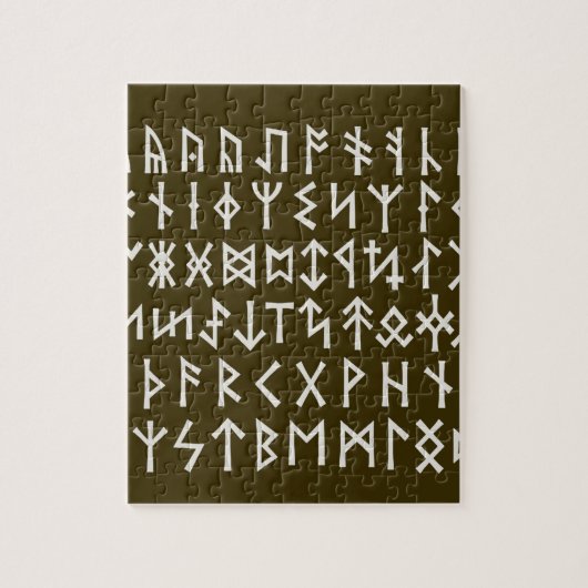 Elder-Futhark-Runen Puzzle (Vertikal)
