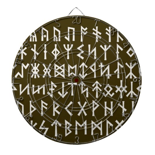 Elder Futhark Runes Dartscheibe (vorne)