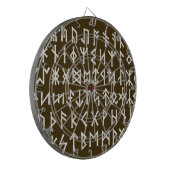 Elder Futhark Runes Dartscheibe (Vorderseite Links)