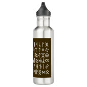 Elder Futhark Runes Edelstahlflasche (Rechts)