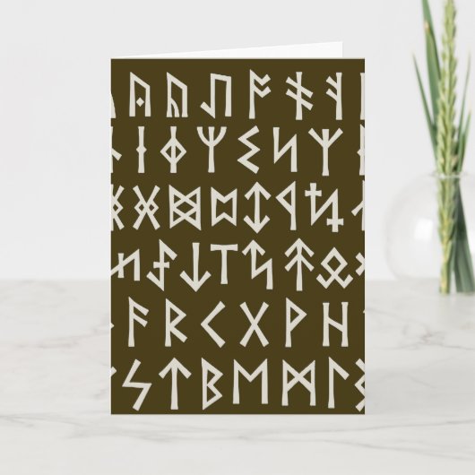 Elder Futhark Runes Karte (Vorderseite)