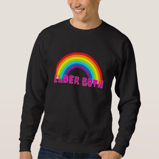 Elder Goth Gothic Rainbow Sweatshirt (Vorderseite)