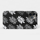 Elder Leaf Lg Muster Schwarz Weiß Grau Case-Mate iPhone Hülle (Rückseite (Horizontal))