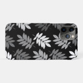 Elder Leaf Lg Muster Schwarz Weiß Grau Case-Mate iPhone Hülle (Rückseite (Horizontal))