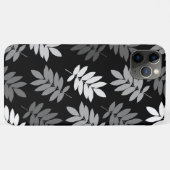 Elder Leaf Lg Muster Schwarz Weiß Grau Case-Mate iPhone Hülle (Rückseite (Horizontal))