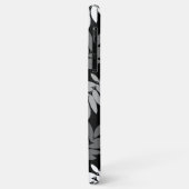 Elder Leaf Lg Muster Schwarz Weiß Grau Case-Mate iPhone Hülle (Hinten/Links)