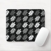 Elder Leaf Muster Schwarz Weiß Grau Mousepad (Mit Mouse)