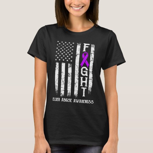 Elder Missuse Warrior US Flag T-Shirt (Vorderseite)