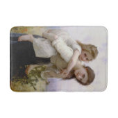 Elder Sister gibt jüngere Schwester Piggyback Ride Badematte (Vorderseite)