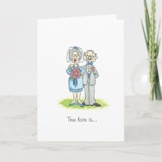 Elder Wedding Glückwunsch Karte
