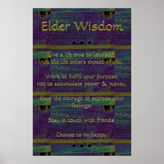 Elder Wisdom III Poster (Vorne)