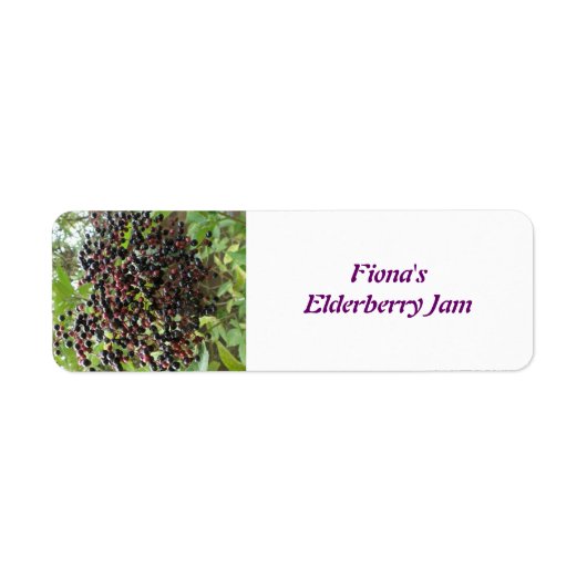 Elderberries mit eigenen Lebensmitteletiketten (Vorne)