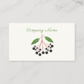 Elderberry Business Card Visitenkarte (Rückseite)