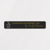 Elderberry-Jam-Thin-Siegel Etiketten (Design 1)
