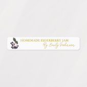 Elderberry-Jam-Thin-Siegel Etiketten (Design 1)