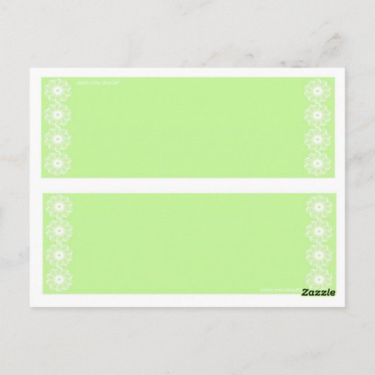 ELDERBERRY LESEZEICHEN POSTKARTE (Rückseite)