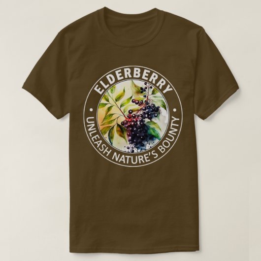 Elderberry Unleash Natures Bounty T-Shirt (Design vorne)