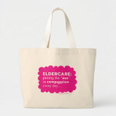 Eldercare Large Tote Bag Jumbo Stoffbeutel (Vorne)