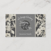 Elderflower oder Elderberry Business Vintag Dark Visitenkarte (Vorderseite)