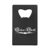 ElderGoth (weißer Text) Geldbeutel Flaschenöffner (Rückseite)