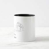 Elders Care Personalisierter Name Datum Muttertag Tasse (Zentrum)