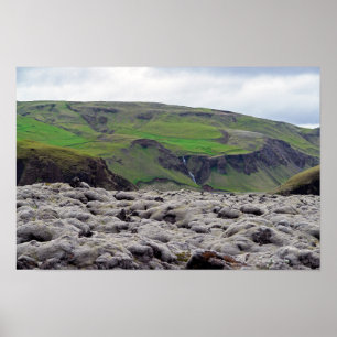 Eldhraun Lavafeld - Südisland Poster