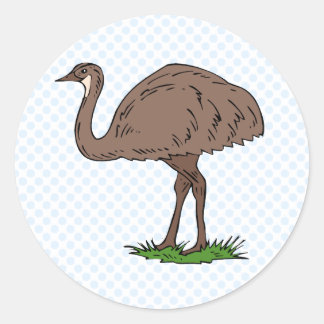 Eldon Emu Runder Aufkleber
