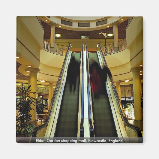 Eldon Garden shopping mall, Newcastle, England Magnet (Vorne)