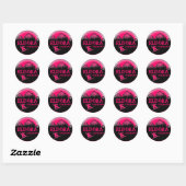 Eldora Colorado Rosa Snowboarder Sticker (Blatt)